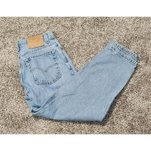 Vintage USA Made Levis 550 Relaxed Fit Tapered Leg Denim Jeans Womens 12S 30X25